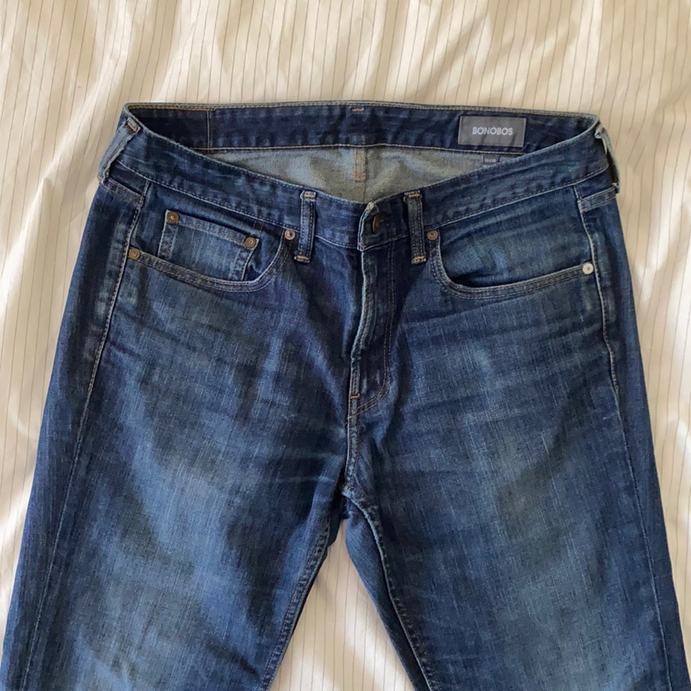 Bonobos slim fit jean in faded blue